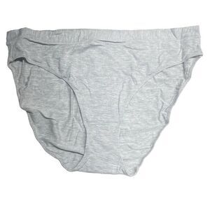 MeUndies Light Gray Feel Free Bikini Cut Panties N0363